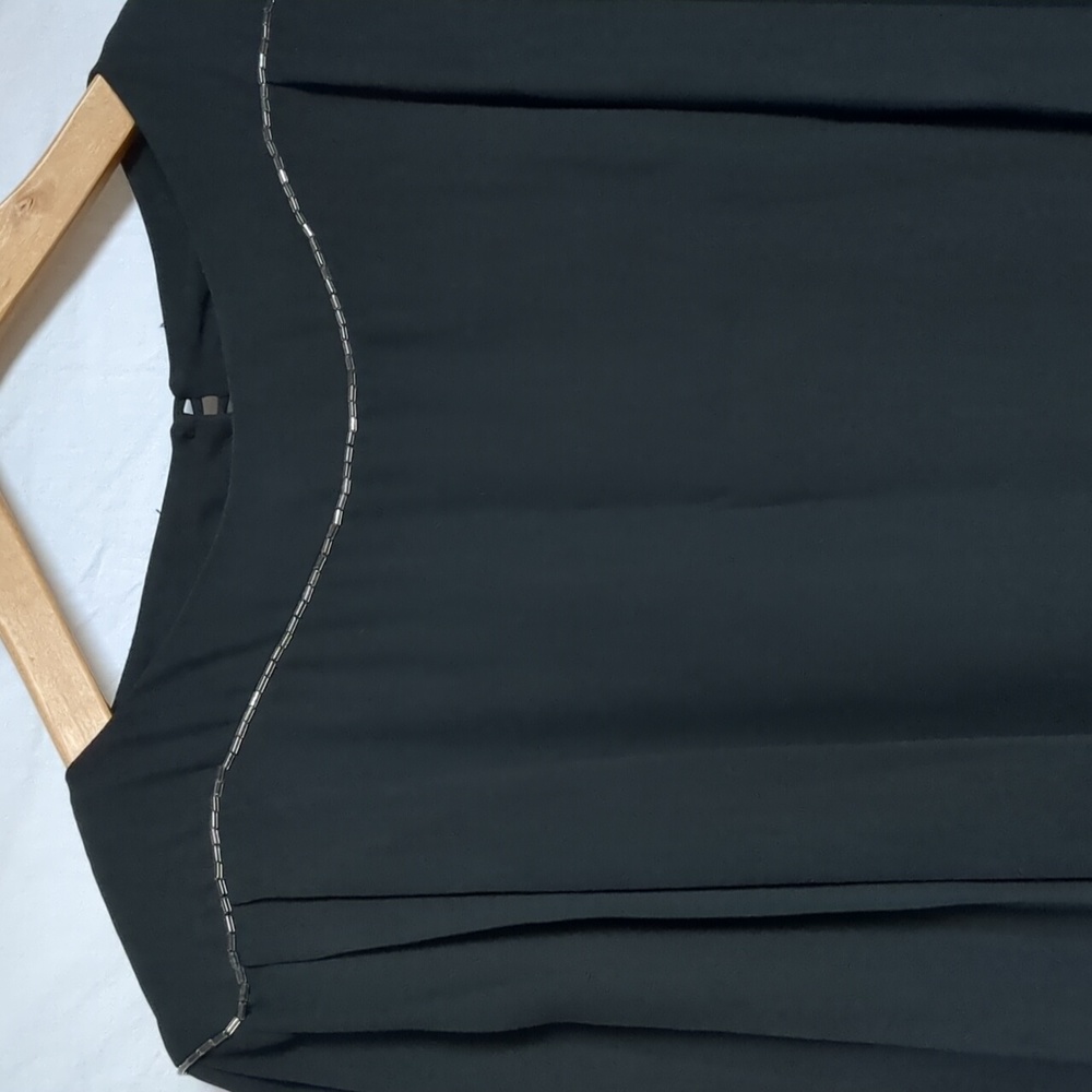 Tobi dress vintage Black cutout beaded sz Small - Picture 4 of 12